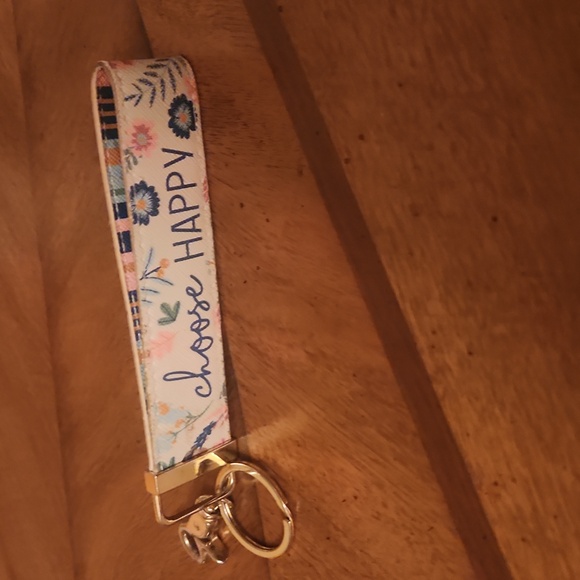Women's Loop Keychains. "Choose Happy" - Picture 3 of 4